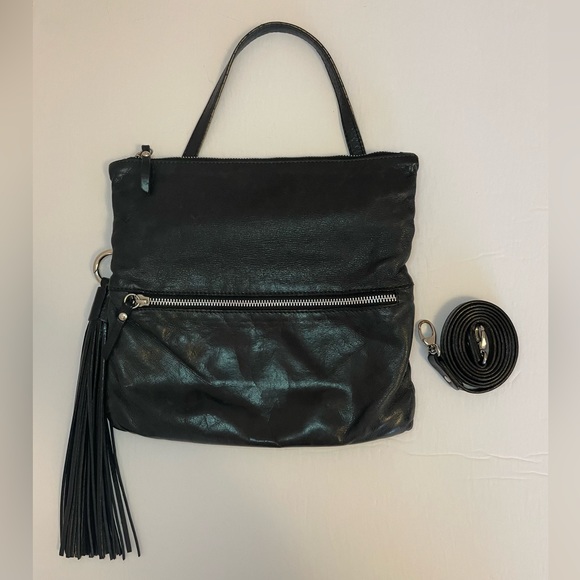 Gianni Chiarini Black Leather Crossbody Clutch Bag - Picture 4 of 7